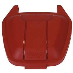 Coperchio per bidone portarifiuti Rubbermaid Mobile Bin 100 L rosso