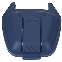 Coperchio per bidone portarifiuti Rubbermaid Mobile Bin 100 L blu