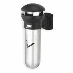 Posacenere da muro Rubbermaid Infinity™ nero H 46 cm-Ø 29 5 cm