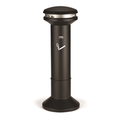 Posacenere a colonna Rubbermaid nero H 105cm-Ø40cm