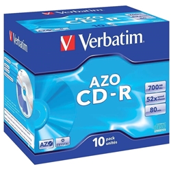 CD-R AZO Verbatim - 52x - 700 MB - conf. 10