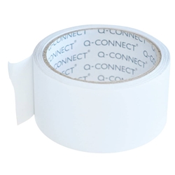 Nastro adesivo da imballo Q-Connect-50mm x 66m-rumoroso-bianco-conf.6