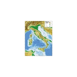 Carta geografica CWR-plastificata-100x140 cm-Italia