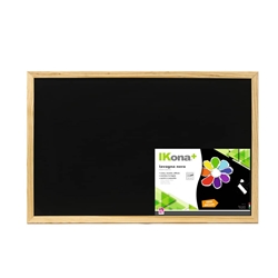 Lavagna CWR-nera-cancellabile-40x60 cm-cornice in legno