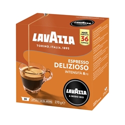 Caffè in cialde A Modo Mio Lavazza-Delizioso-conf. 36
