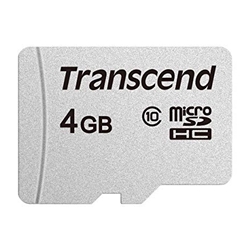 Scheda di memoria - Transcend - Micro SD HC - 4 GB
