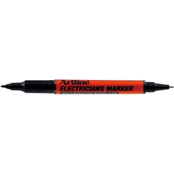 Marcatore speciale Artline  doppia punta materiale elettrico nero
