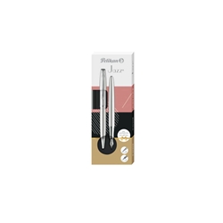 Set penna stilografica + sfera Pelikan blu - fusto argento