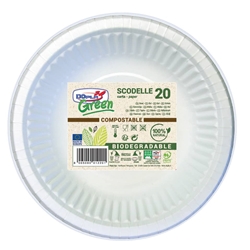 Scodelle - Dopla Green - carta Fluted Bio-Coated - 450 ml - conf. 20