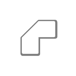 Sticker a L  per pavimenti - Tarifold - 10x5 cm - bianco