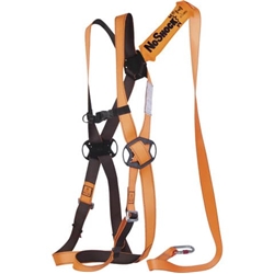 Kit anticaduta - Delta Plus Classic - taglie XL-XXL - nero/arancio