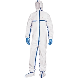 Tuta integrale monouso Delta Plus - tipo 4B - taglia XXL - bianco