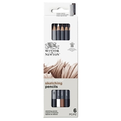 Scatola 6 matite da schizzo - Winsor&Newton - assortiti