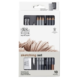 Scatola 10 matite da schizzo - Winsor&Newton - assortiti