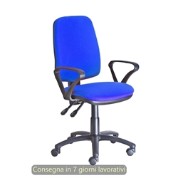 Sedia operativa - Seditaly braccioli fissi ignifugo - blu