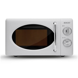 Microonde in alluminio - Sogo Vintage - 20 lt - 700 W - bianco