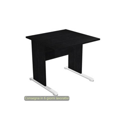 Scrivania - Artexport 80x80xH.72 nero venato frassino