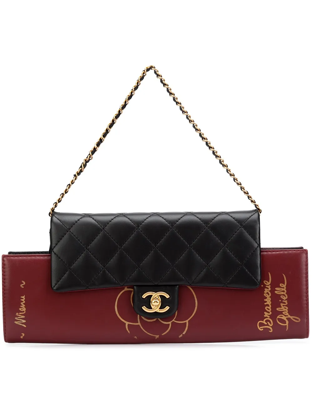 CHANEL Pre-Owned 'Gabrielle' menu clutch bag - Nero