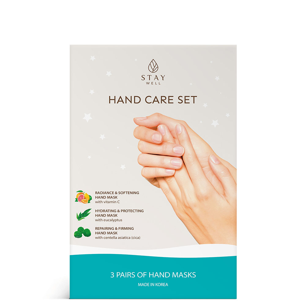 Hand Care Set Maschere Mani 3 pz Stay Well