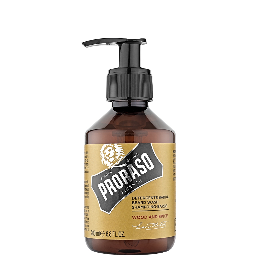 Detergente Barba Wood And Spice Dispenser 200 ml Proraso Uomo