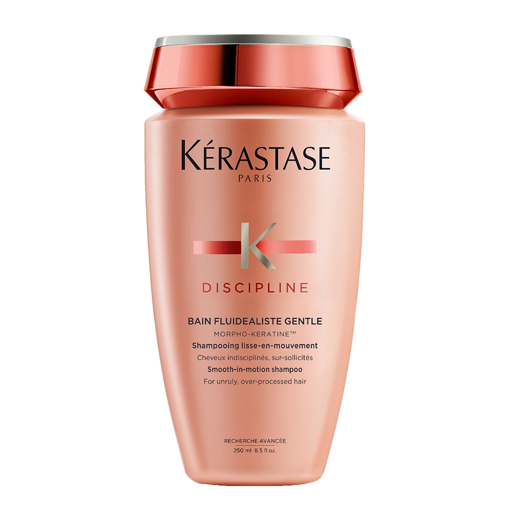 Discipline Bain Fluidealiste Gentle Shampoo lisciante senza solfati per capelli indisciplinati e crespi 250 ml Flacone Kerastase