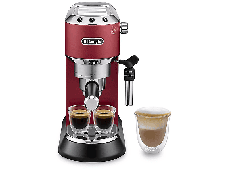 Macchina Caffè Espresso De'Longhi Dedica Ec685, 1350 W, Rosso