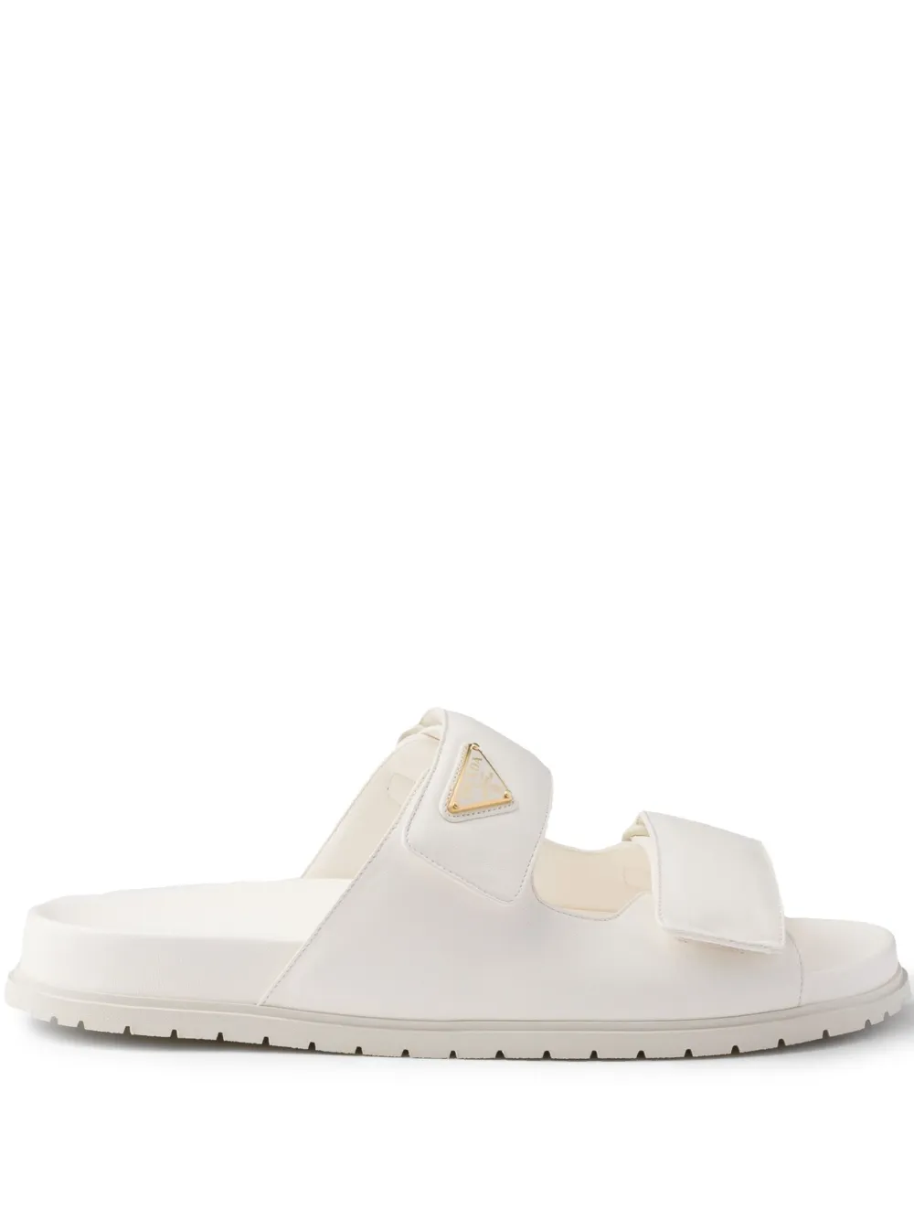 Prada leather slides - Bianco