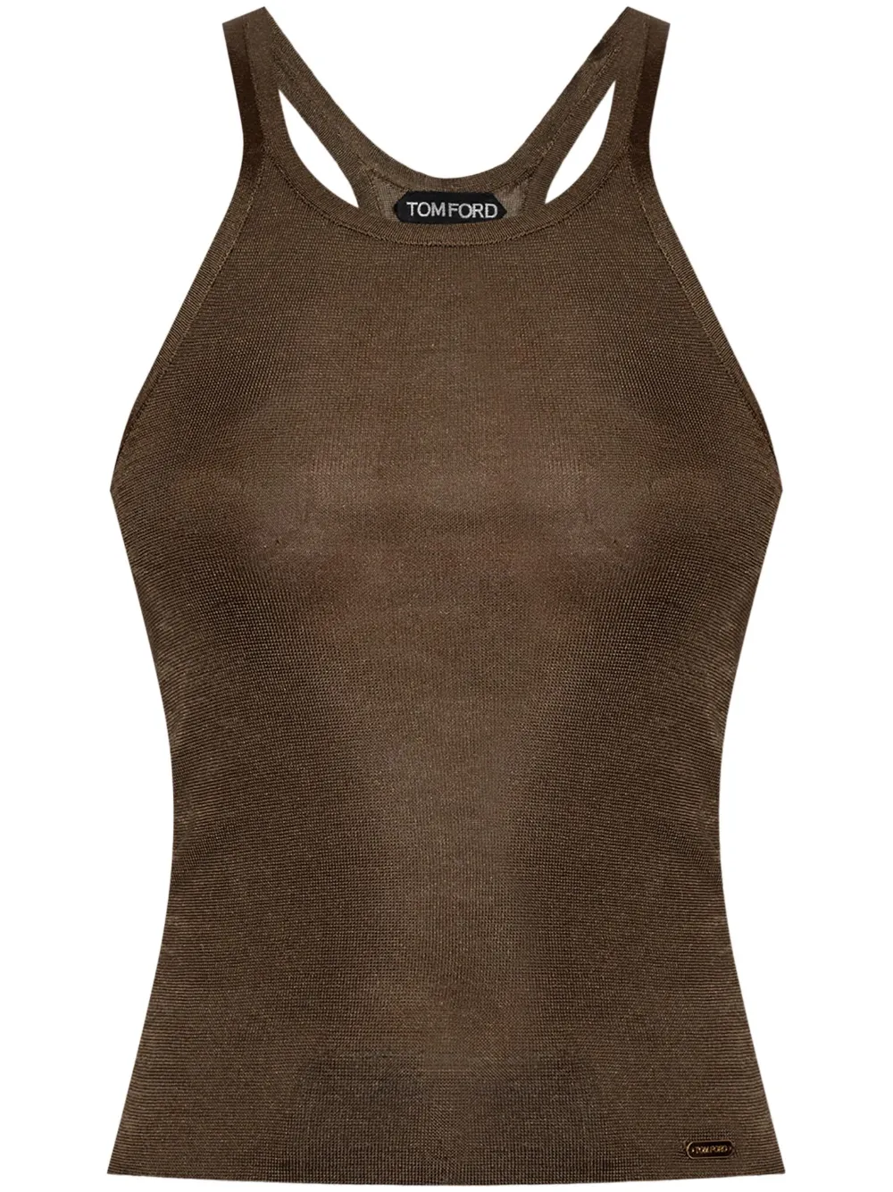 TOM FORD criss-cross tank top - Marrone
