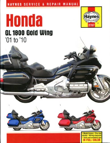 Haynes Honda Gl 1800 Gold Wing '01 To '10 Service And Repair Manual