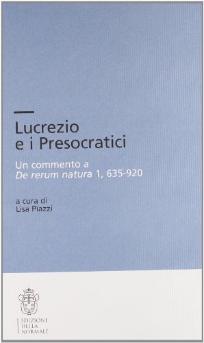 Lucrezio E I Presocratici