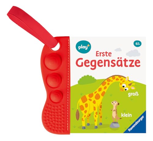 Ravensburger Play+ Flip&Pop: Erste Gegensätze (Mein Allererstes Beißbuch), Baby-Buch Ab 6 Monate: Mein Allererstes Beißbuch