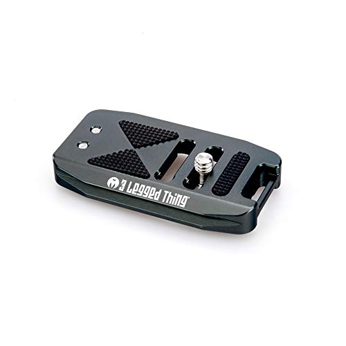 3 Legged Thing Base70 - Piastra A Sgancio Rapido Compatibile Arca 70 Mm, Colore: Grigio