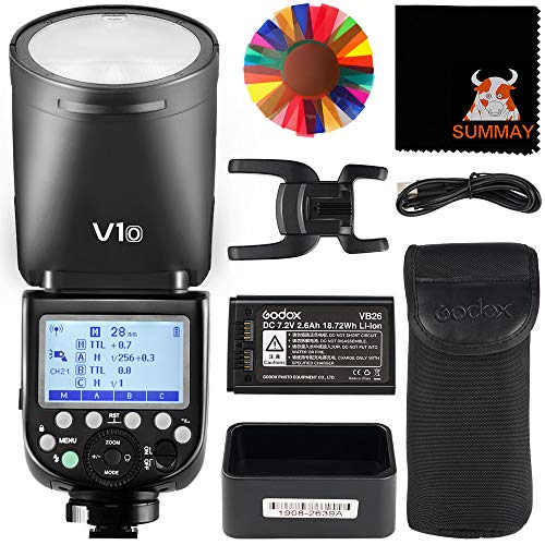 Godox V1 Flash Ttl A Testa Tonda Per Olympus/Panasonic
