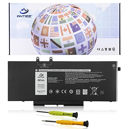 Antiee 3Hwpp Laptop Batteria Replacement Per Dell Latitude 5401 5410 5411 5501 5510 5511 Precision 3541 3551 Series Notebook 03Hwpp 10X1J N2Nll 1Vy7F