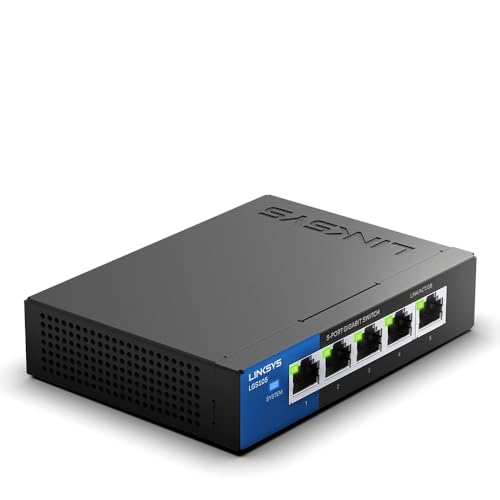 Linksys Lgs105 Di Eu Rtl Unman Aged 5 Porte Switch Gigabit – Retail Pack