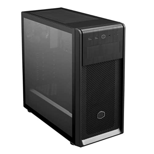 Caja Pc Cooler Master Masterbox E500 Cristal Templado Usb 3.0 Negra Con Odd