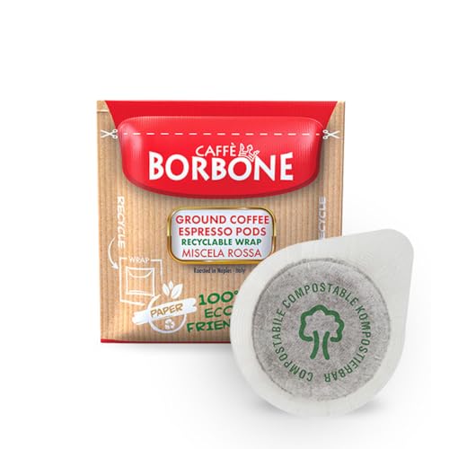 Caffè Borbone Miscela Rossa - Confezione Da 50 Cialde - Compatibili E.S.E. Dm 44
