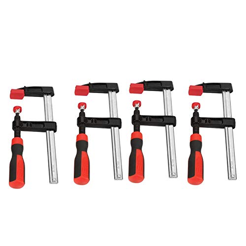 Morsetti Legno Falegname, Morsetti Da Falegname F-Bar Morsetto Da Falegname 4Pz Morse Per Legno, Morsetti Per Legno, 4 Morsetti A Vite In Ghisa Presso