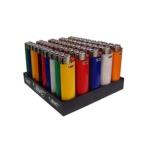Confezione N.50 Accendini Accendino Bic J23 Slim In Colori Assortiti