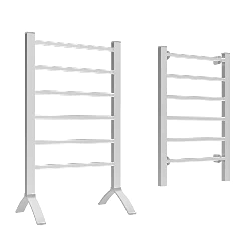 Empotec Scaldasalviette Ss-1 Portasciugamani Elettrico Da Terra O Da Parete Asciuga Biancheria Stendino Da Bagno 100Watt Garanzia Italia