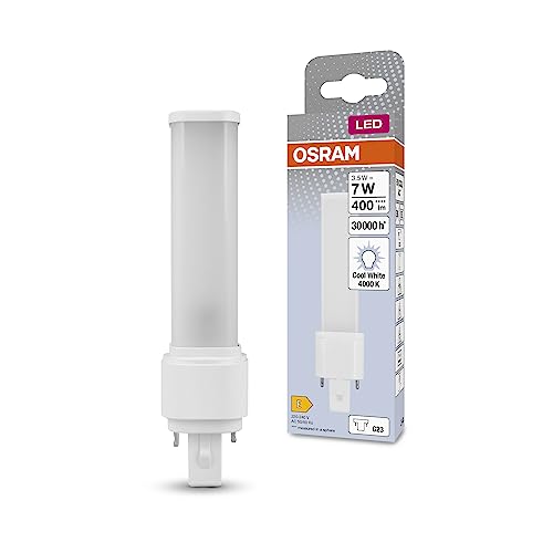Osram Dulux Led S7 Em, G23, 3.5W, 360Lm, 4000K, Colore Della Luce Bianco Freddo, Sostituzione Led Per Lampade Fluorescenti Compatte Con Attacco G23 A
