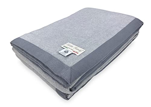 Tex Family Coperta Leggera Primaverile Nantes Estiva In Lana Merino Fine Matrimoniale 2 Piazze Grigio