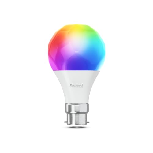 Nanoleaf Matter Essentials Lampadina Led B22 Rgbw Smart E Dimmerabile - Luci Led 16M Colori, Matter Over Thread, Bluetooth, Funziona Con Google Home A