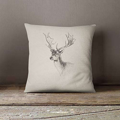 Tex Family Cuscino Arredo Tirolese Cervo Beige Ecrù Cm. 40X40
