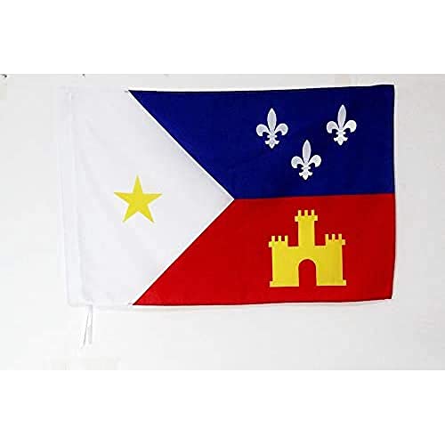 Bandiera Cajun Dell'Acadia 150X90Cm - Bandiera Dei Cadiens 90 X 150 Cm Foro Per Asta - Az Flag