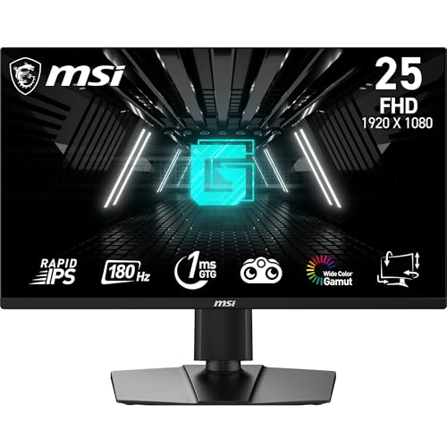 Msi 25"(63.5Cm)Tft Msi G255Pfde E2 Black 180H 9S6-3Bc09M-01 - Flachbildschirm (Tft/Lcd) - 25" [Energieklasse E] (9S6-3Bc09M-010)