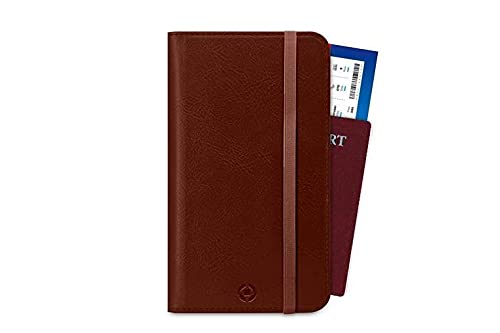Celly Passportdbr, Porta Passaporto Da Viaggio, Accessorio Da Viaggio Utili Con Chiusura Magnetica E Tasche Per Documenti, Carte, Contanti E Smartphon