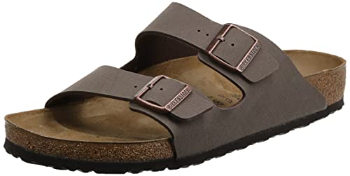 Birkenstock Arizona Birko-Flor, Zoccoli Unisex Adulto, Moka, 40 Eu