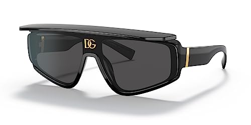 Dolce & Gabbana Occhiali Da Sole Dg 6177 Shiny Black/Grey 46/14/145 Uomo