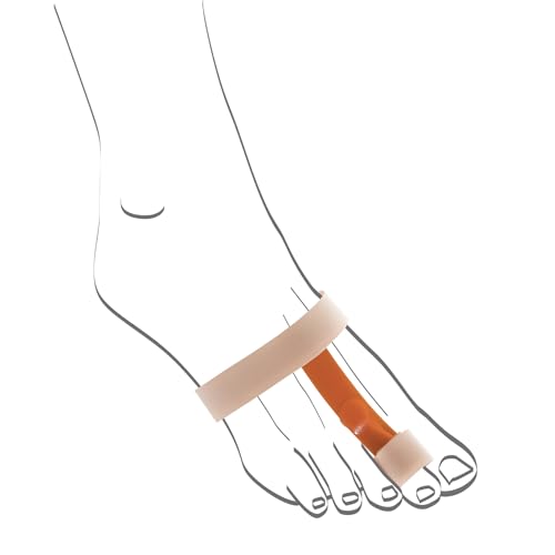 Berkemann Hammerzehen-Korrekturbandage Für Die Nacht, Para Tomaia Unisex, Multicolore (Beige/Orange), Taglia Unica